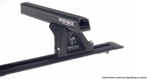 HEAVY DUTY RLTF TRACKMOUNT BLACK 2 BAR ROOF RACK