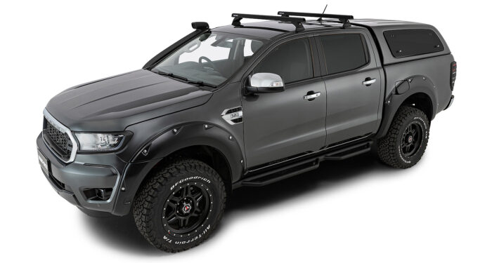 RHINO RACK HEAVY DUTY RCH BLACK 2 BAR ROOF RACK - Image 2