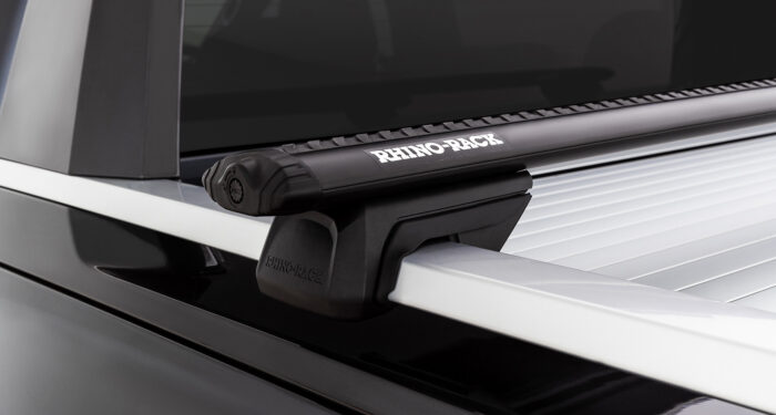 RHINO VORTEX RX BLK 2 BAR ROOF RACK- WLDTRAK GEN2 TUB RAILS - Image 2