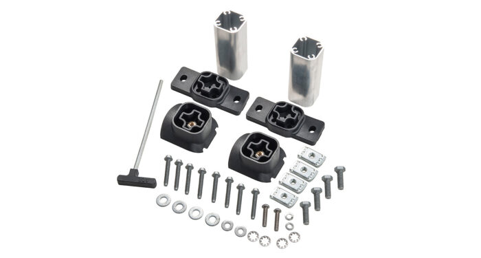 RHINO RACK HD FIT KIT 2500 SPACERS (100MM) (2PCS)