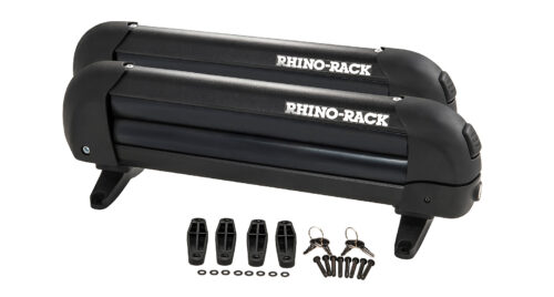 RHINO RACK SNOWBOARD CARRIER - 3 SKIS OR 2 SNOWBOARDS