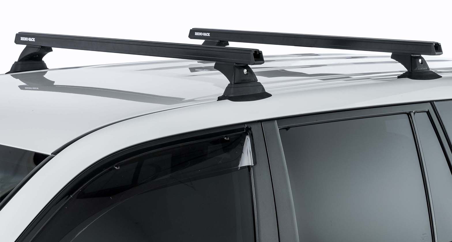 RHINO RACK HEAVY DUTY RCH BLACK 2 BAR ROOF RACK - Image 2