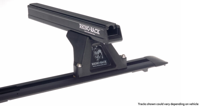HEAVY DUTY RLTF TRACKMOUNT BLACK 2 BAR ROOF RACK