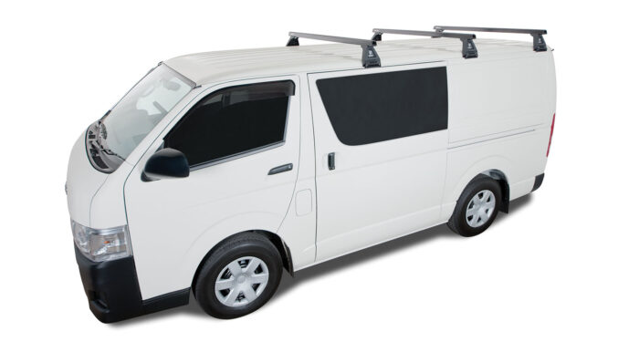 RHINO RACK HEAVY DUTY RL150 BLACK 3 BAR ROOF RACK - Image 5