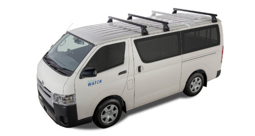 RHINO RACK HEAVY DUTY RL150 BLACK 3 BAR ROOF RACK