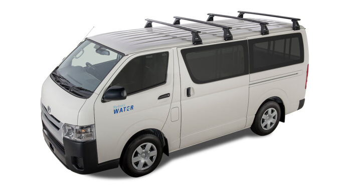 RHINO RACK VORTEX RL150 BLACK 4 BAR ROOF RACK - Image 2