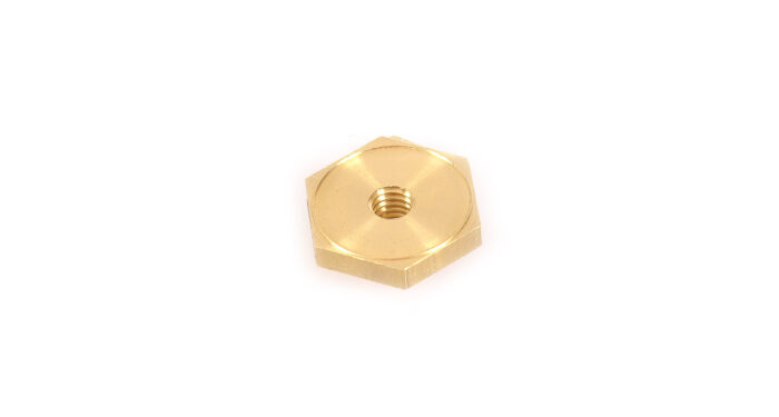 RHINO RACK BRASS HEX SPIGOT NUT M6 20.57MM (BP 8)