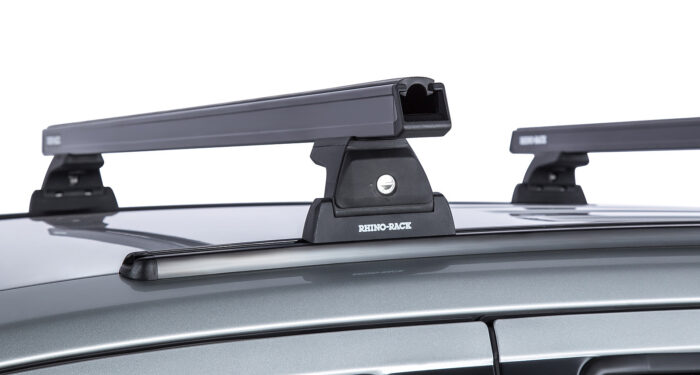 HEAVY DUTY RLT600 TRACKMOUNT BLACK 2 BAR ROOF RACK - Image 2