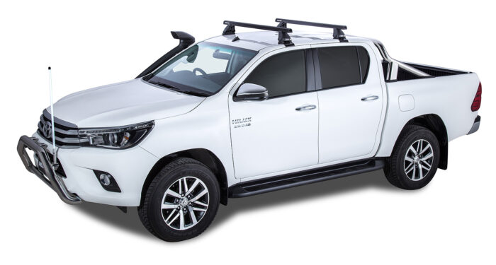 RHINO RACK HEAVY DUTY 2500 BLACK 2 BAR ROOF RACK
