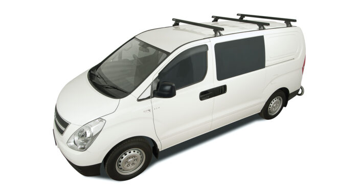 HEAVY DUTY RLTF TRACKMOUNT BLACK 3 BAR ROOF RACK - Image 2