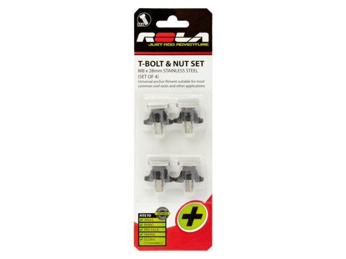 ROLA HARDWARE PACK- TBOLT M8 S/S 4 PACK