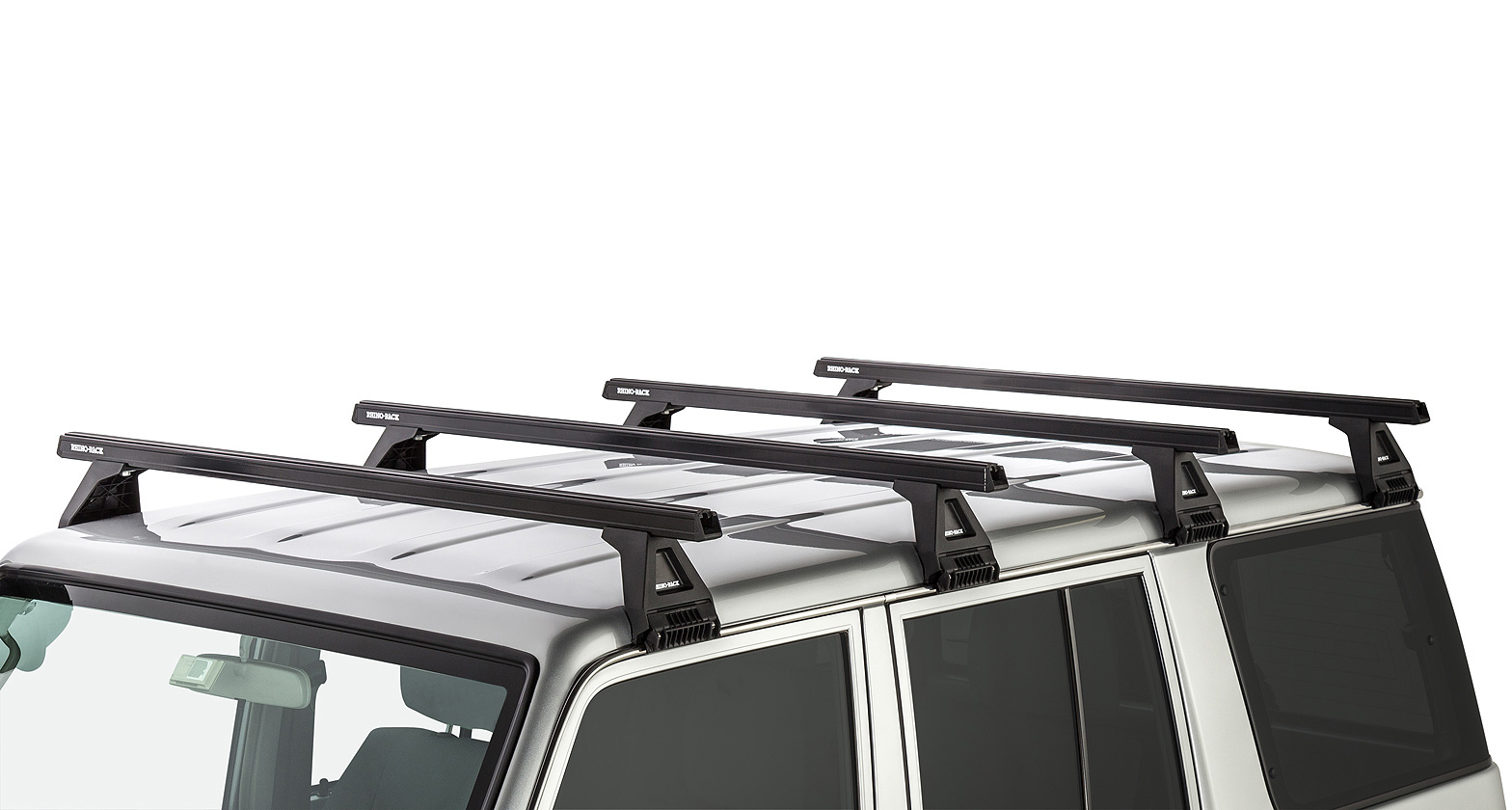 RHINO RACK HEAVY DUTY RL150 BLACK 4 BAR ROOF RACK - Image 2