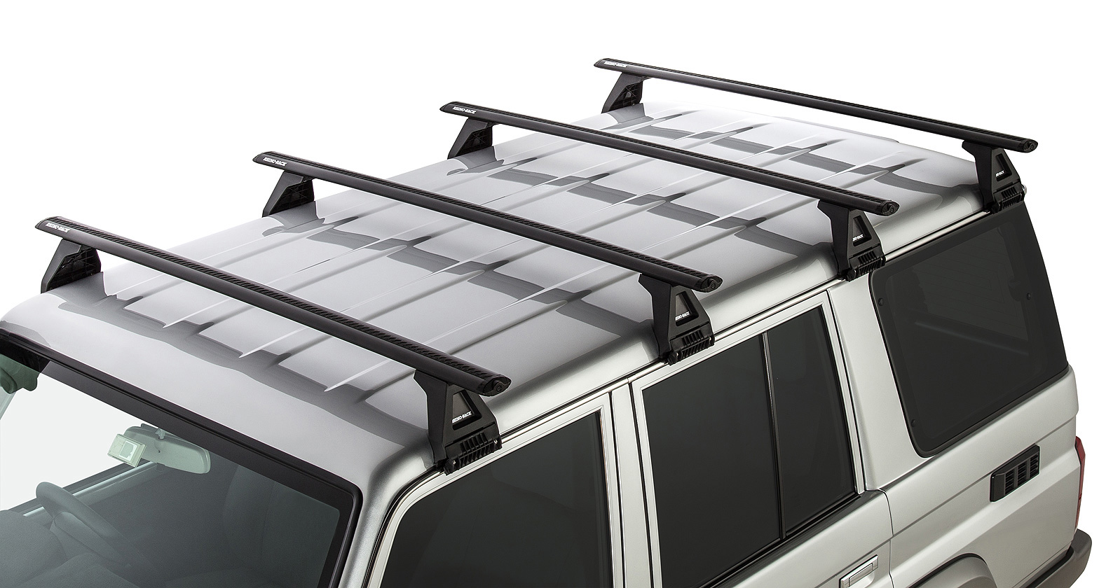 RHINO RACK VORTEX RL150 BLACK 4 BAR ROOF RACK - Image 2