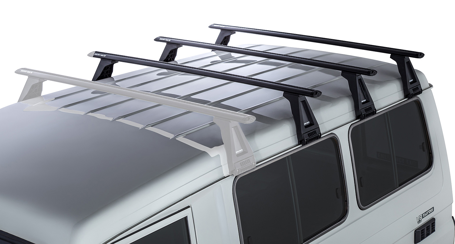 RHINO RACK VORTEX RL210 BLACK 3 BAR ROOF RACK - Image 2