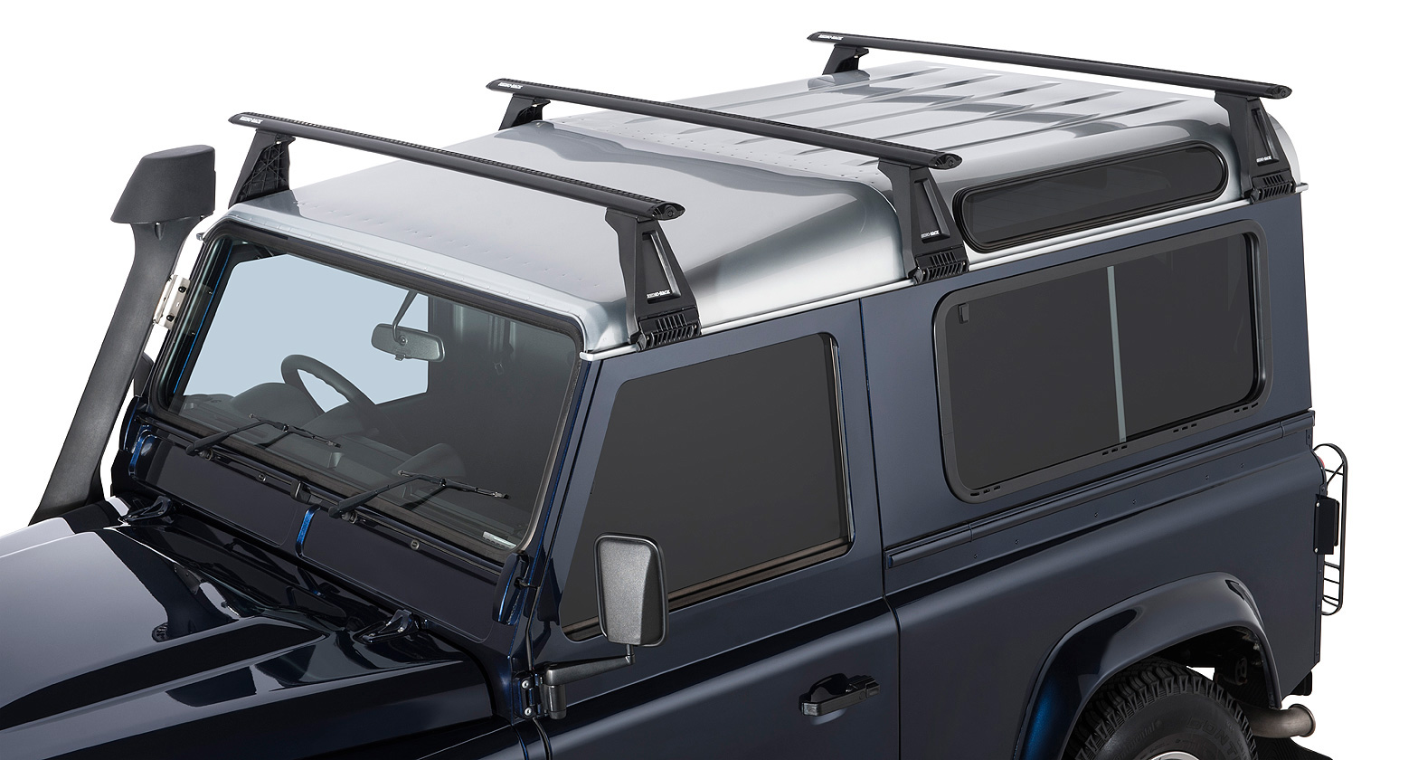 RHINO RACK VORTEX RL210 BLACK 3 BAR ROOF RACK - Image 2