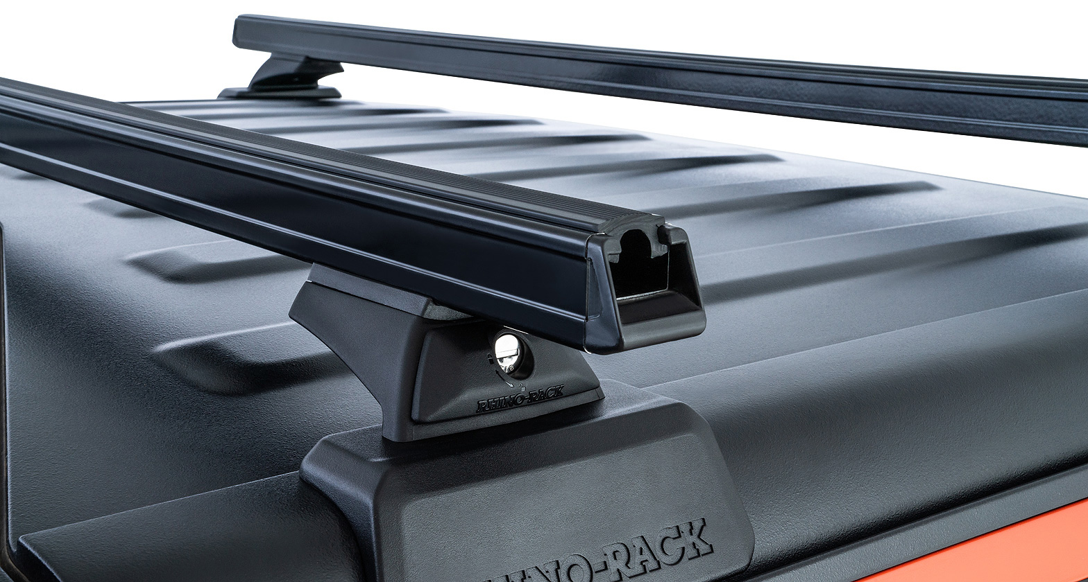 RHINO RACK HD BLACK 2 BAR BACKBONE ROOF RACK WITH RCL LEGS - Image 4