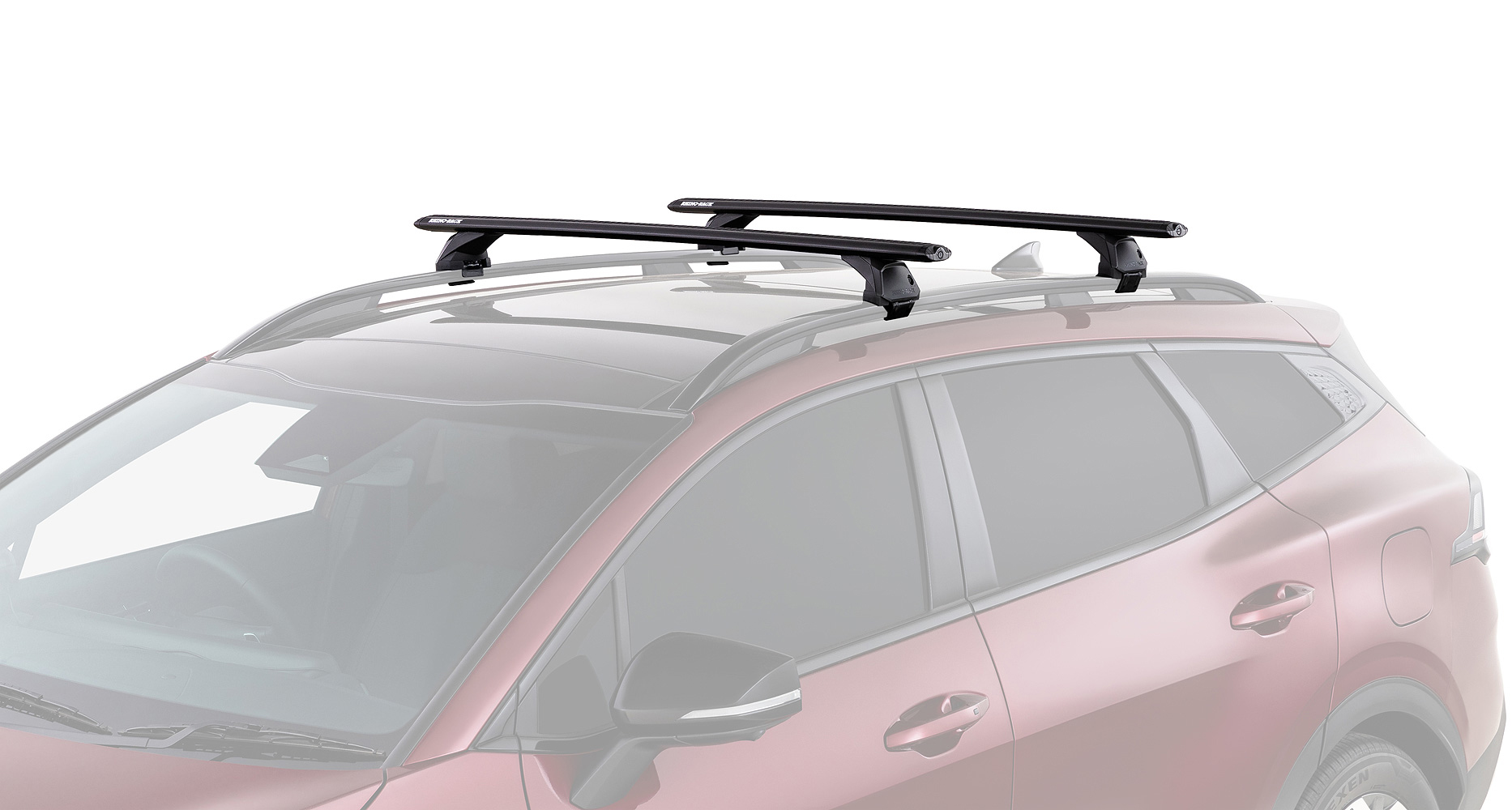 RHINO RACK VORTEX RX200-4 BLACK 2 BAR ROOF RACK - Image 2
