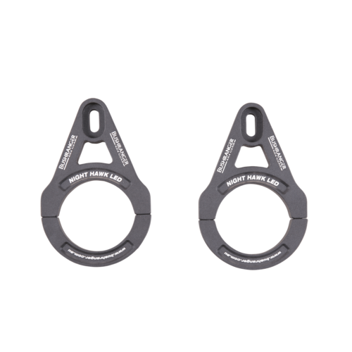 BUSHRANGER 4X4 TUBE CLAMPS 60-63.5MM (2.5") BLACK EXTENDED