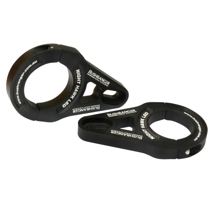 BUSHRANGER 4X4 TUBE CLAMPS PAIR 49-51MM (2") BLACK EXTENDED - Image 2