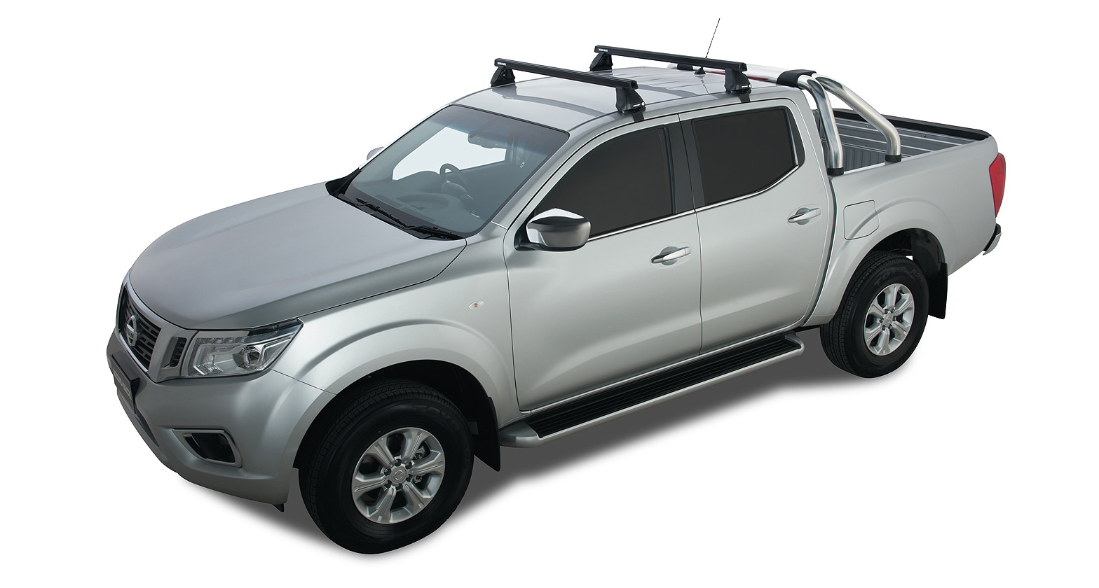 RHINO RACK HEAVY DUTY 2500 BLACK 2 BAR ROOF RACK - Image 2