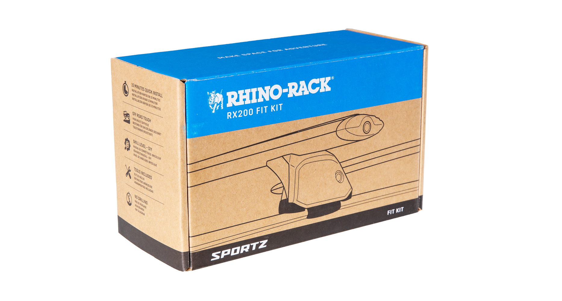 RHINO RACK - RX2FK FIT KIT - OUTLANDER/TRITON FLUSH RAIL - Image 4