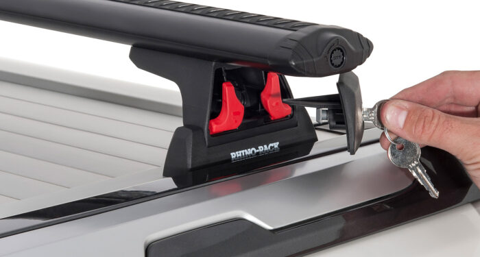 RHINO RACK VORTEX RLT600 BLK 2 BAR RACK WLTK ROLLER SHUTTER - Image 6