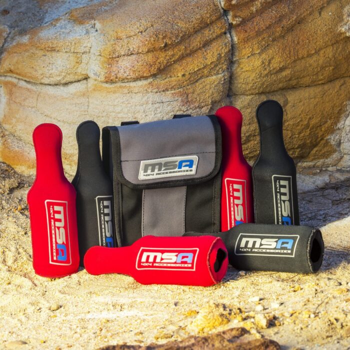 MSA 4X4 STUBBIE TUBES X 12 (6 RED / 6 BLACK) INCL CANVAS BAG