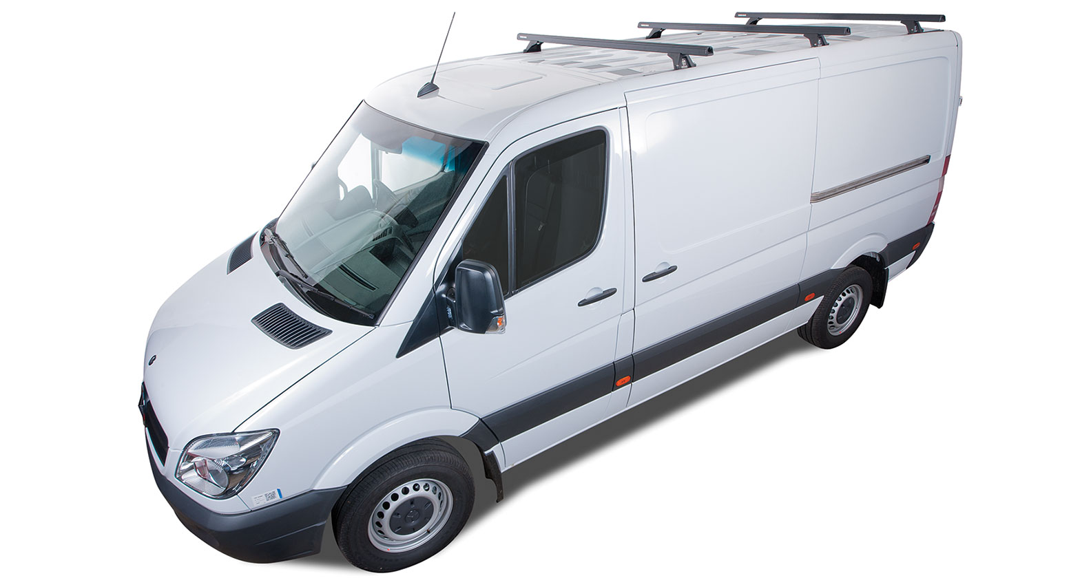 RHINO RACK HEAVY DUTY RLTF BLACK 3 BAR ROOF RACK - Image 2