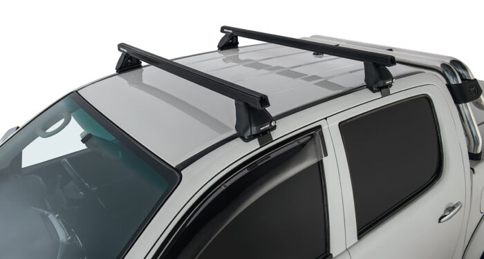 RHINO RACK HEAVY DUTY 2500 BLACK 2 BAR ROOF RACK - Image 2