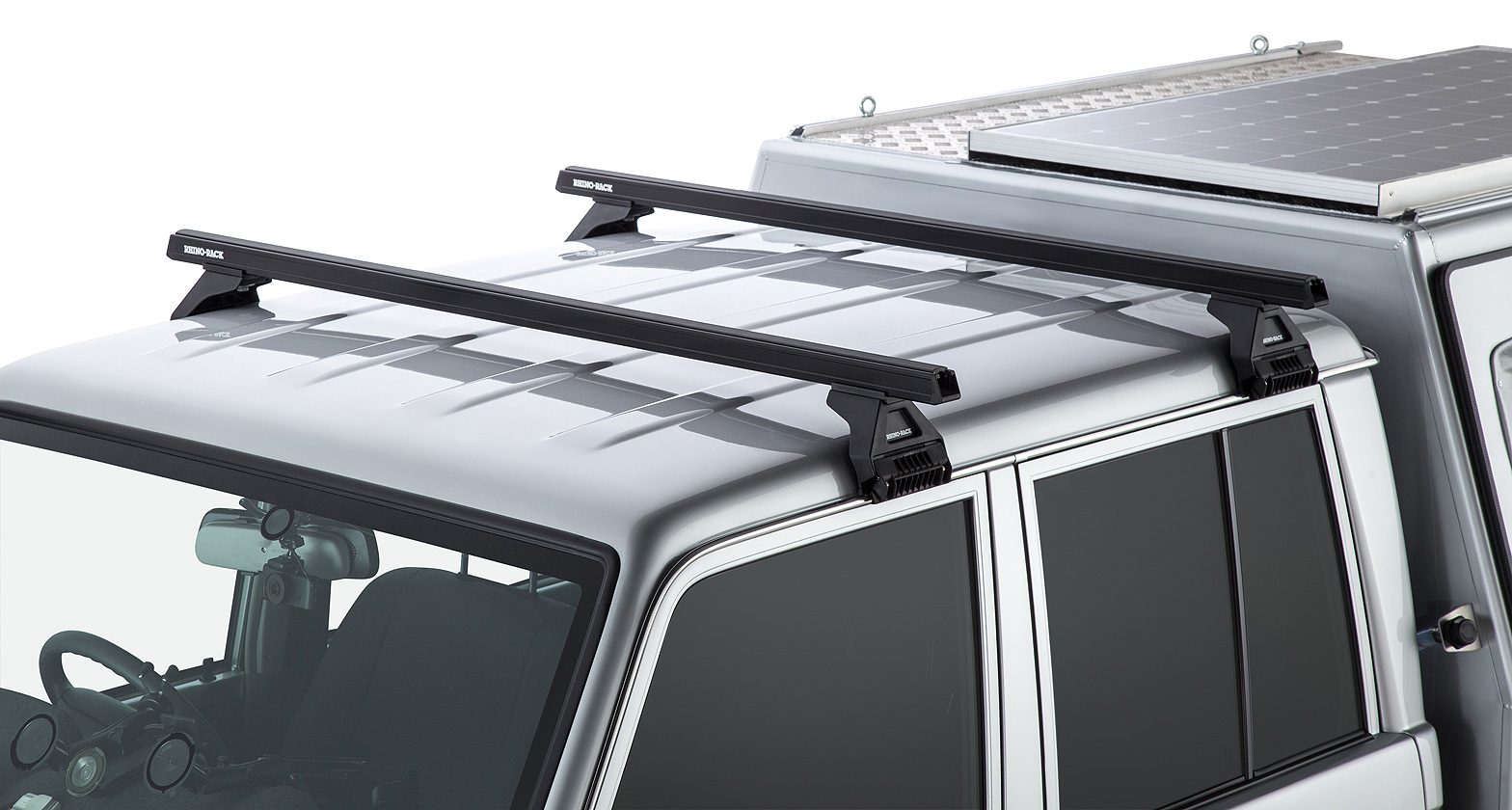 RHINO RACK HEAVY DUTY RL110 BLACK 2 BAR ROOF RACK - Image 3