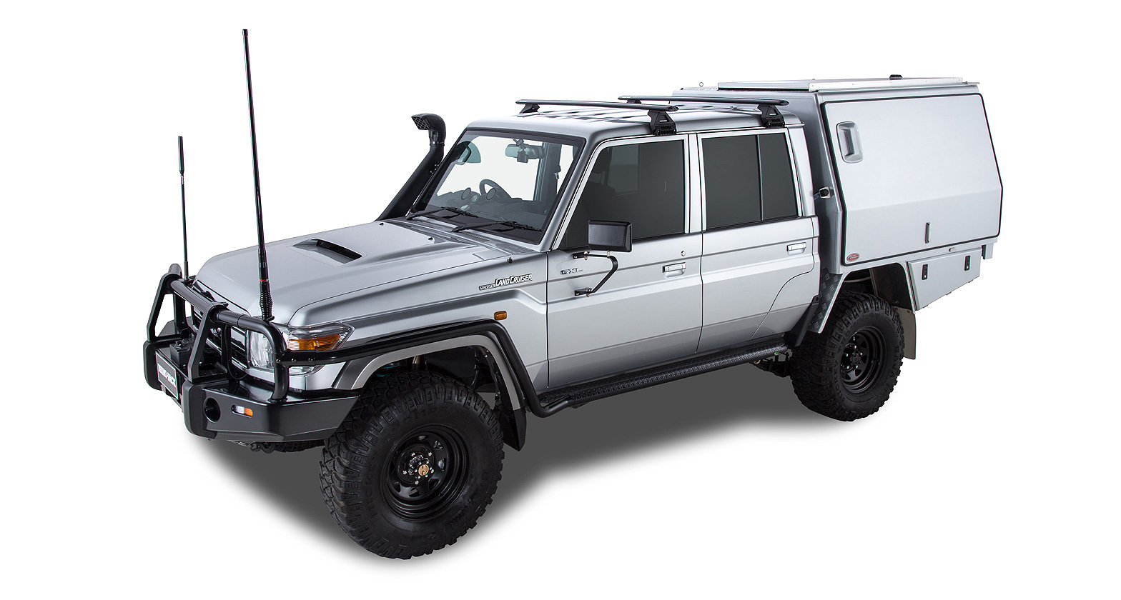 RHINO RACK VORTEX RL110 BLACK 2 BAR ROOF RACK - Image 2