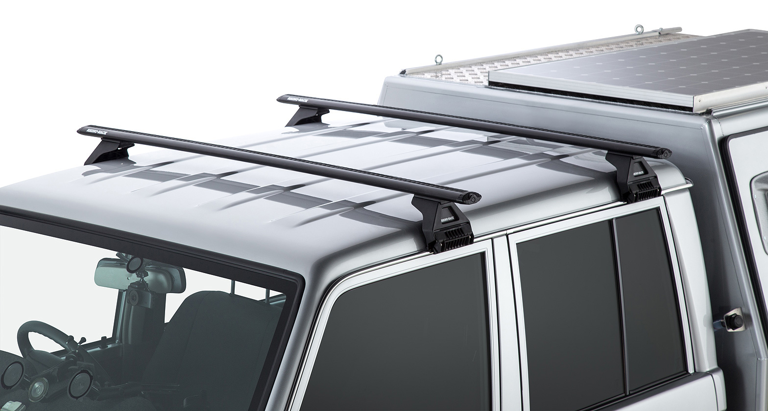 RHINO RACK VORTEX RL110 BLACK 2 BAR ROOF RACK - Image 3