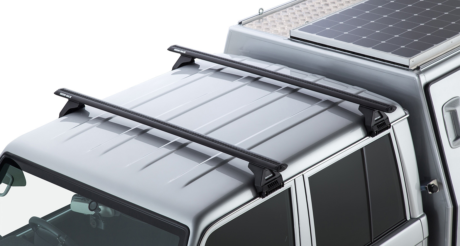 RHINO RACK VORTEX RL110 BLACK 2 BAR ROOF RACK - Image 4